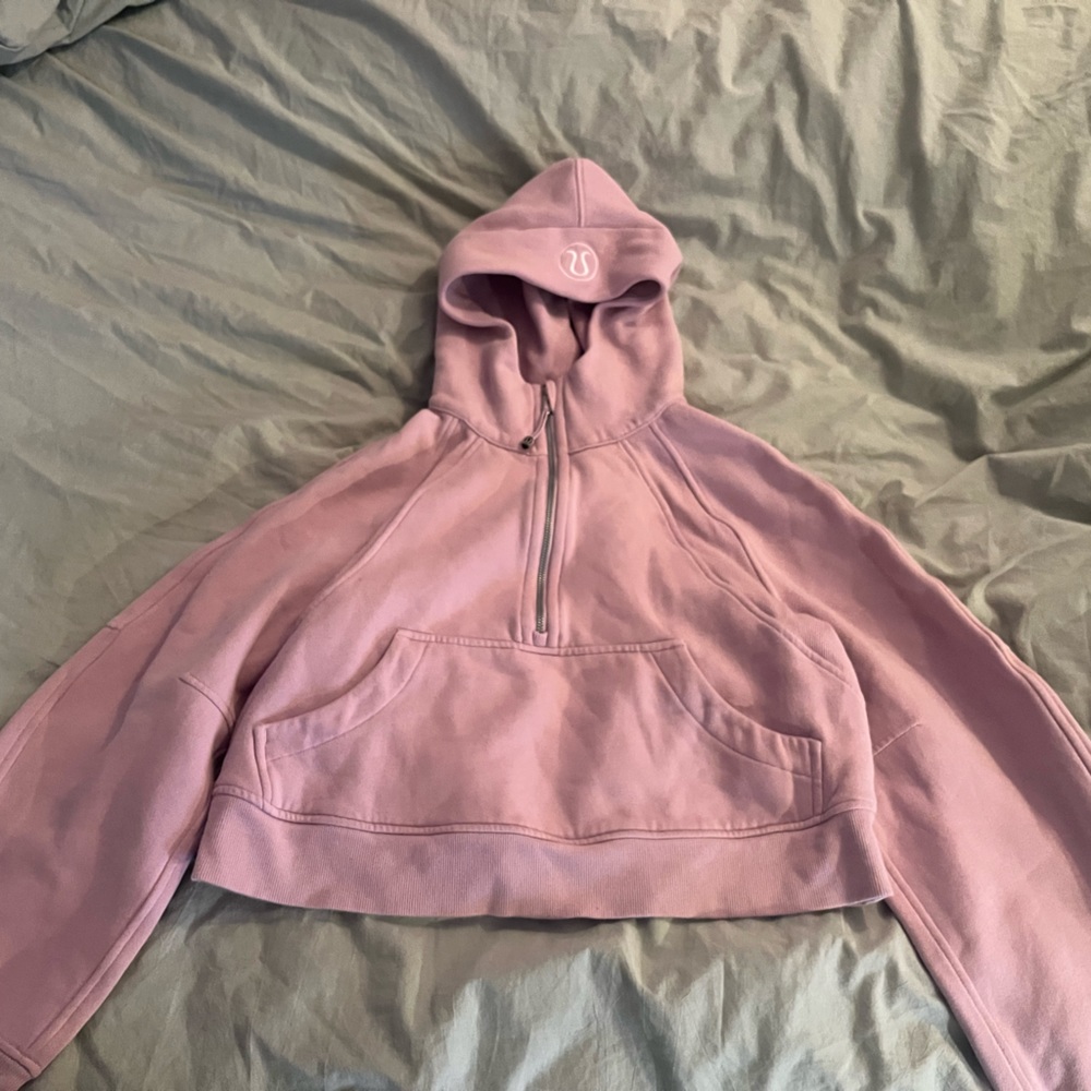 Lululemon milkshake oversized half zip scuba